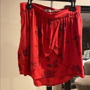 Floral Mini Skirt